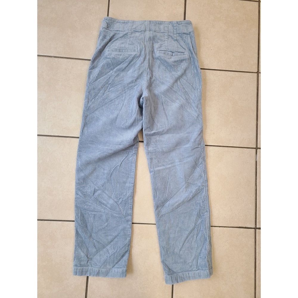 LOFT Corduroy Pants Women 4 Light Blue  Straight Leg Patch Pocket - Picture 9 of 9